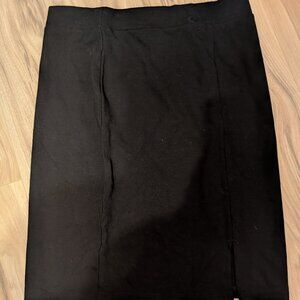 Charlotte Russe Medium Black Bandage Stretch Pull-on Skirt Waist 28" Length 20"